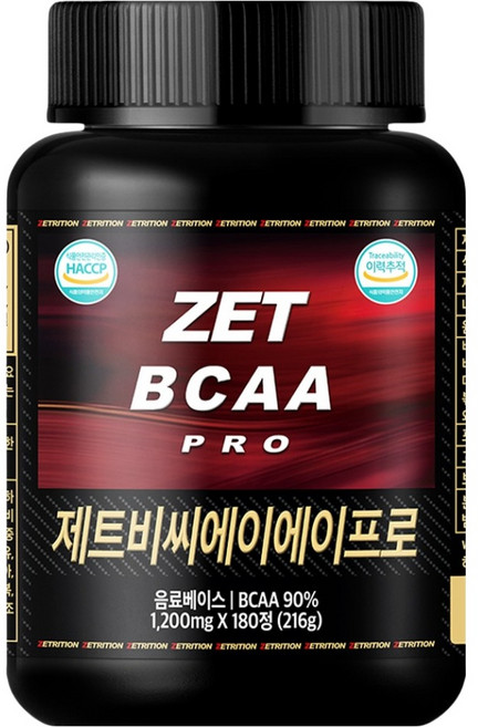 7위 - 제트리션 제트BCAA프로 1200mg, 180정, 1개