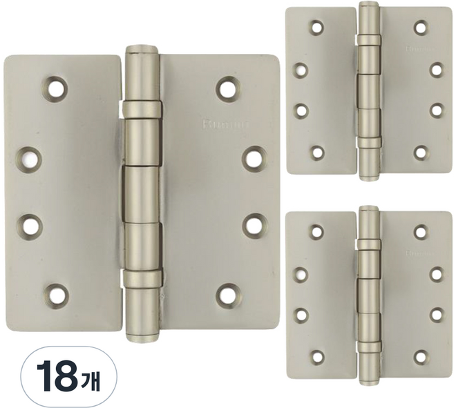 방문용 4인치 5너클 경첩 니켈 4040, 18개