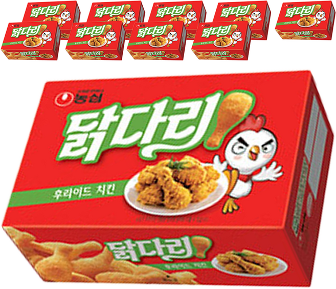 NONGSHIM 農心 雞腿造型餅乾 炸雞風味, 66g, 10個
