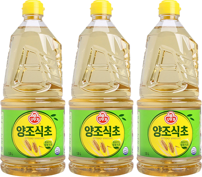 오뚜기 양조 식초, 1.5L, 3개
