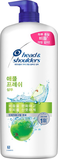 헤드앤숄더 두피 토탈 솔루션 샴푸 애플 프레쉬향, 1.2L, 1개
