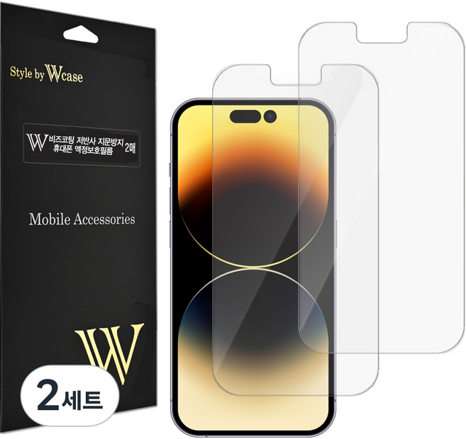 Wcase Biz塗層低反射防指紋手機螢幕保護貼 2片組, 2套