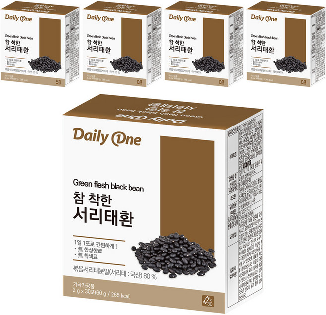 데일리원 참 착한 서리태환, 60g, 5개
