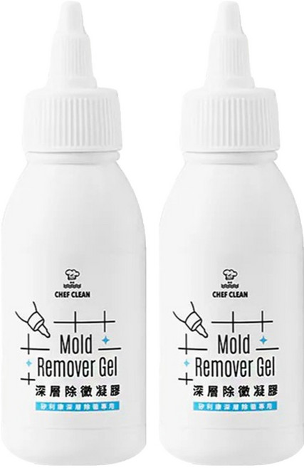 CHEF CLEAN 淨毒五郎 深層除黴凝膠 高黏著度 無香設計, 100g, 2瓶