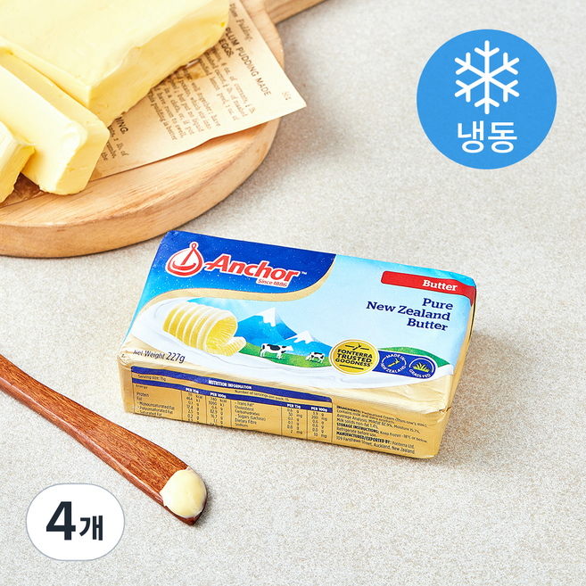 앵커 버터 (냉동), 227g, 4개