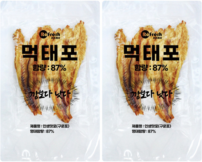 리프레쉬 먹태포 깡보다 낫다, 50g, 2개