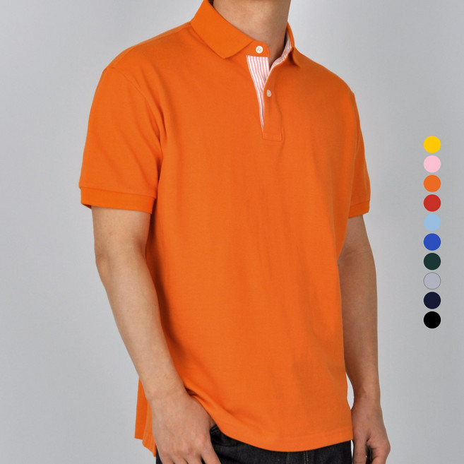 가이스토리 남녀공용 통기성 반팔 카라 빅사이즈 에리피케티