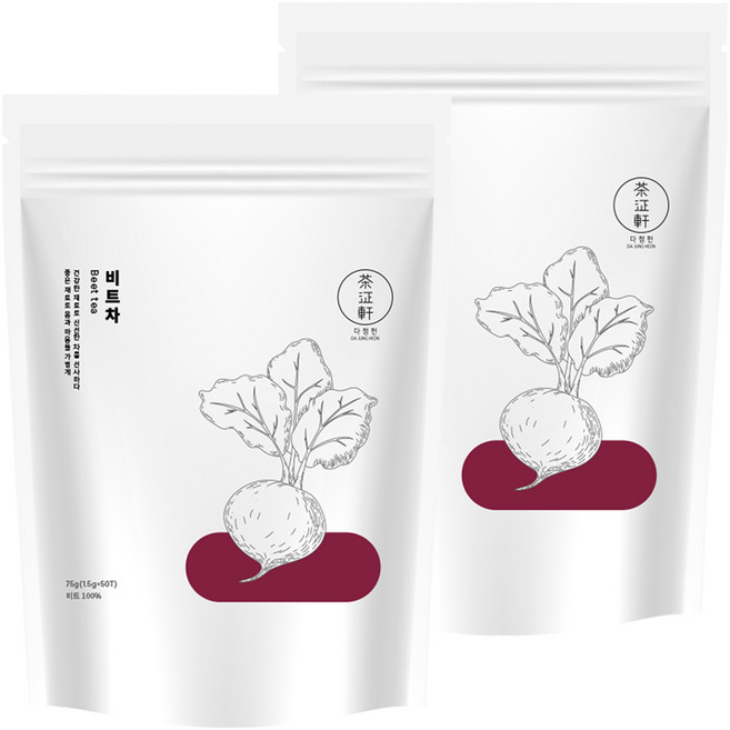 다정헌 비트차 티백, 1.5g, 50개입, 2개