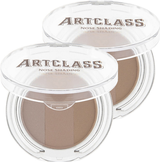 투쿨포스쿨 아트클래스 바이로댕 노즈 셰이딩 3.9g, 01쿨그레이 + 02토프브라운 + 03베이지브라운, 2개