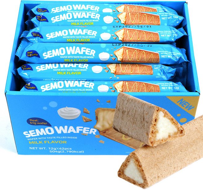 세모 와퍼 밀크맛, 42개, 12g
