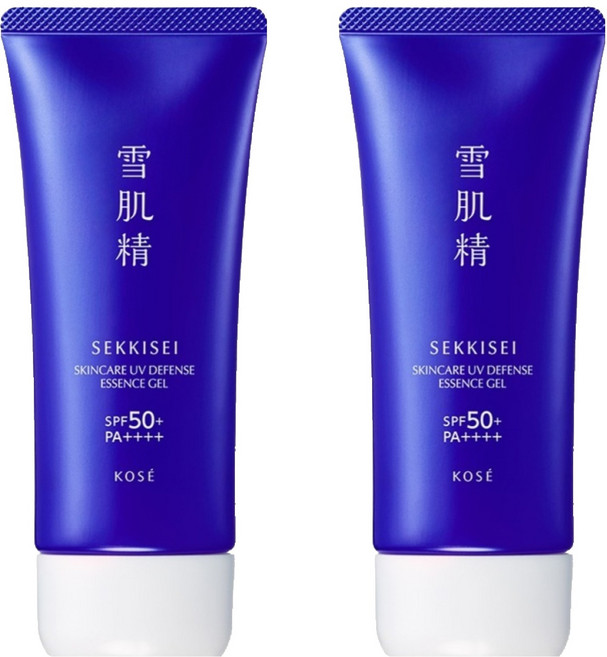 세이키세 스킨케어 유브이 디펜스 에센스 젤 자외선 차단제 SPF50+ PA++++, 90g, 2개