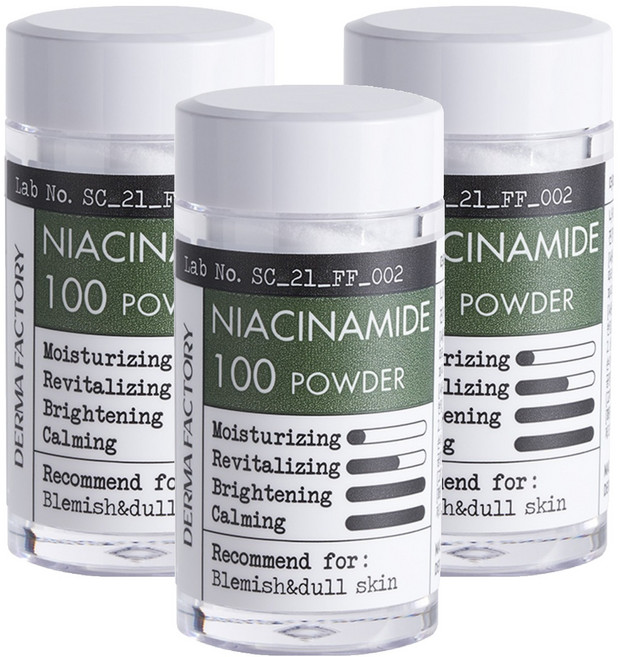 더마팩토리 나이아신아마이드 100 파우더, 7g, 3개