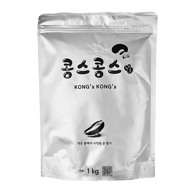 콩스콩스 마일드 브렌드 원두, 1kg, 1개, 홀빈(분쇄안함)