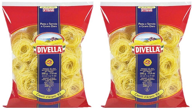 디벨라 까펠리 엔젤헤어 파스타, 500g, 2개