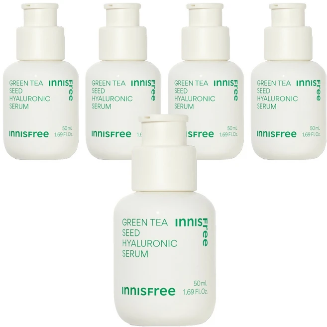 이니스프리 그린티 씨드 히알루론산 세럼, 50ml, 5개 - 쿠팡