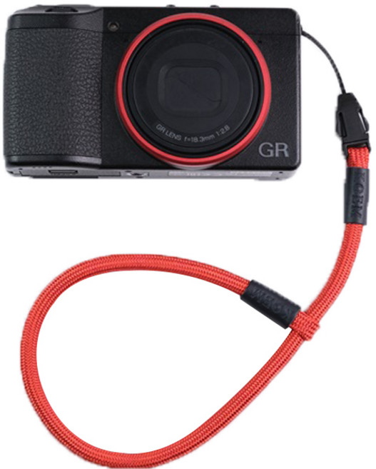 코엠 컴팩트 카메라 핸드 손목스트랩 레드 리코GR4 소니ZV-1M2 소니 RX100, 1개