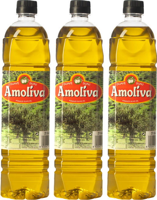 아몰리바 포마스 올리브오일, 1L, 3개