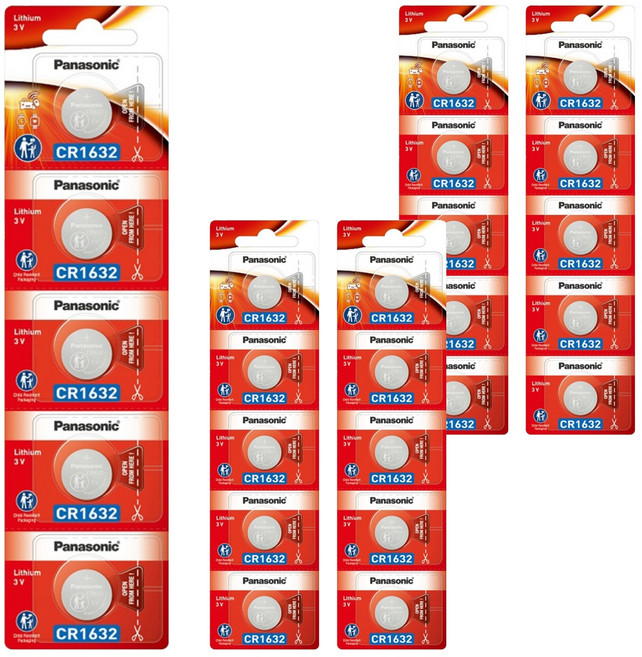 파나소닉 리튬 코인건전지 CR1632, 5개입, 5개