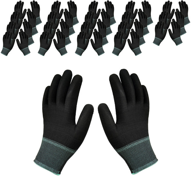 신정글러브 SJG PU 내피 속장갑 양손 세트 M, 블랙, 20세트