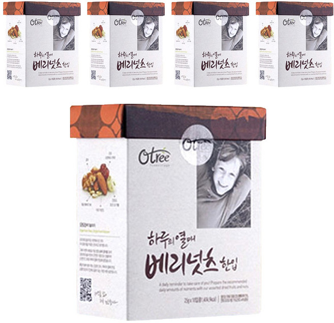 오트리 하루의열매 베리넛츠 한입, 250g, 5개