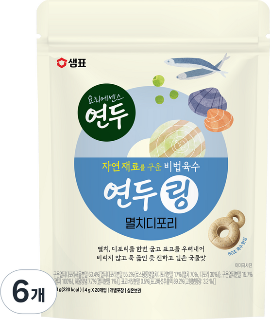 SEMPIO 膳府 Yondu 鯷魚丁香魚 20入, 6個, 80g