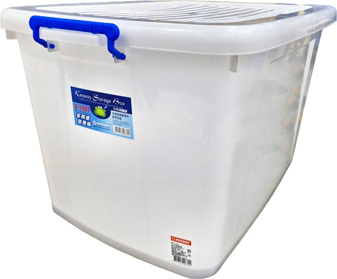 KEYWAY 聯府 多用途整理箱 130L, 透明色, 1個