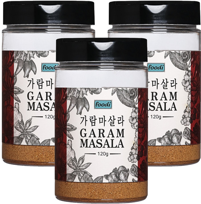 foodi 가람마살라, 120g, 3개
