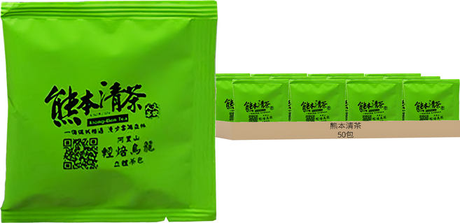 熊本清茶 阿里山輕培烏龍立體茶包, 50包, 3g, 1盒