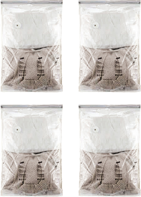 TAILI 太力 衣物旅行壓縮收納袋, 4個裝, 1組