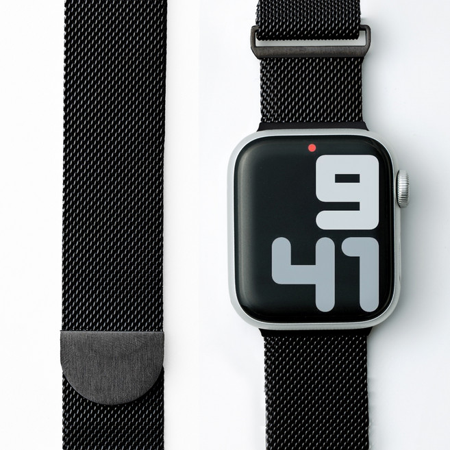 누아트 애플워치 호환 밀레니즈 스트랩 밴드, 블랙, 1개