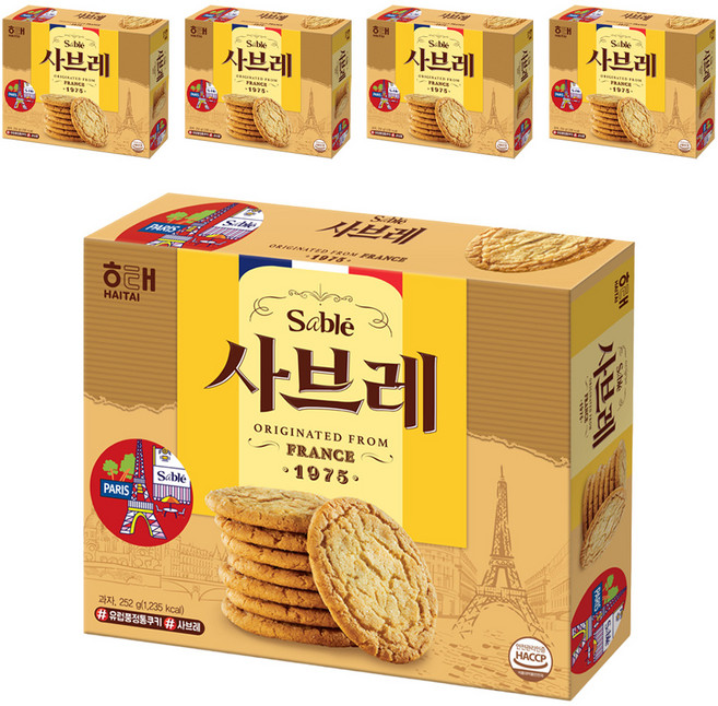 해태제과 사브레, 252g, 5개