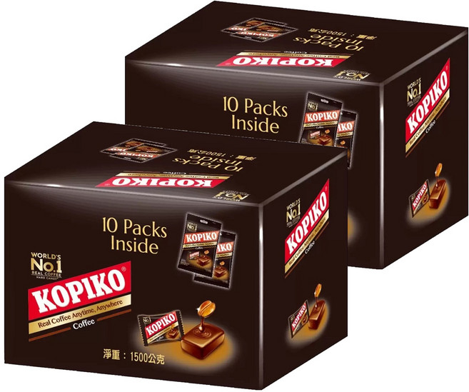 KOPIKO 可比可咖啡糖分享組, 1.5kg, 2盒