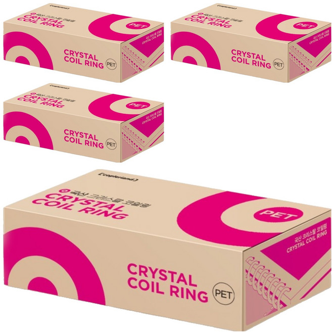 카피어랜드 3:1 코일링 1kg 27개입, 30mm, 투명, 108개