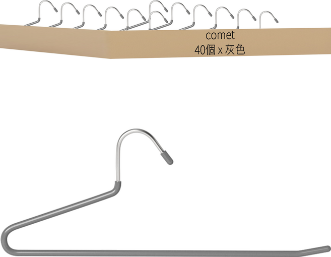 comet home 防滑褲架, 灰色, 40個