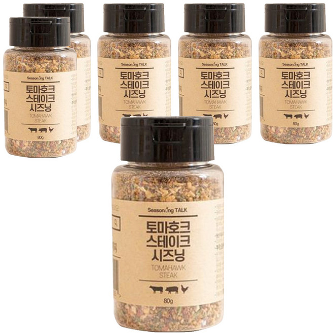 시즈닝톡 토마호크 스테이크 시즈닝, 80g, 6개