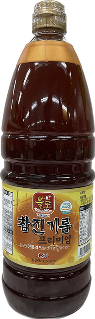 불로 참진기름 프리미엄, 1개, 1.8L