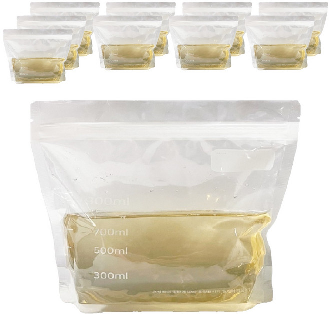 생활을그리다 와이드 스탠딩 육수 저장팩 22 x 18 cm 900ml, 대(L), 10개, 1개입