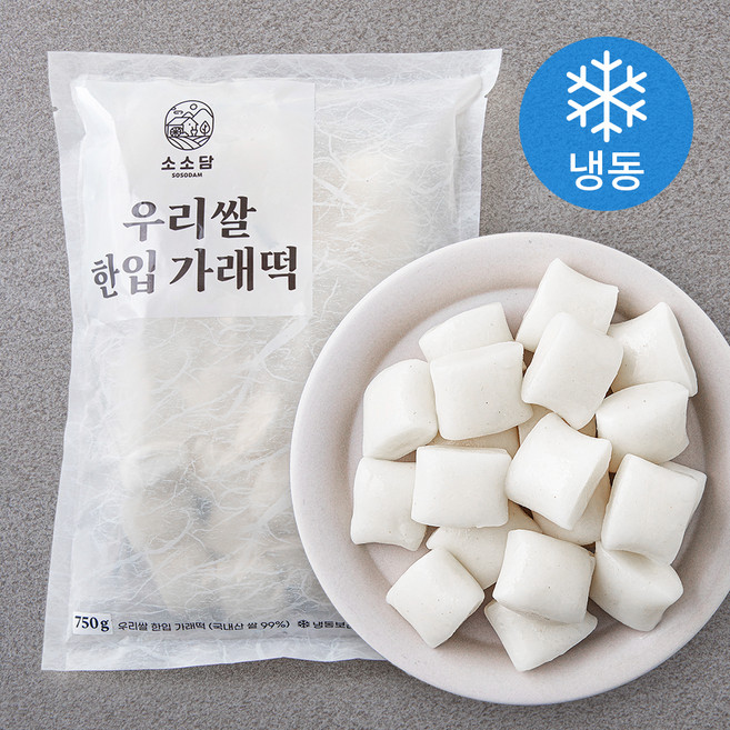 소소담 우리쌀 한입 가래떡 (냉동), 750g, 1개입, 1개