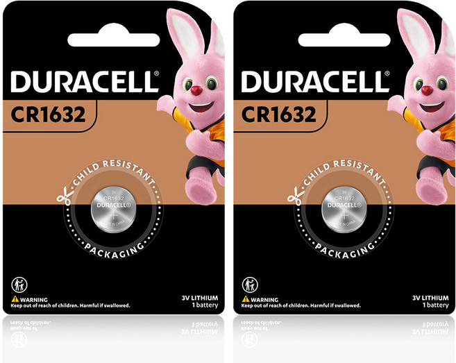 듀라셀 리튬 코인 건전지 CR1632, 1개입, 2개