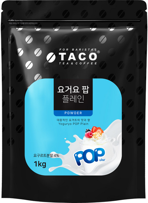 타코 요거요 팝 플레인, 1kg, 1개입, 1개