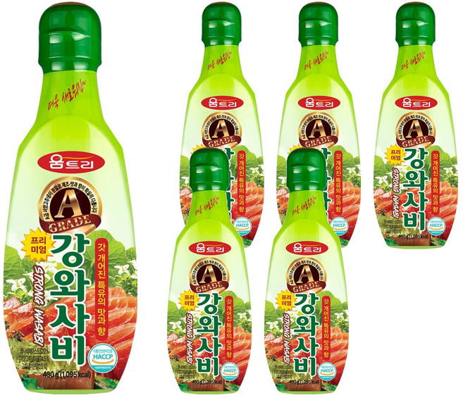 움트리 프리미엄 강와사비, 430g, 6개