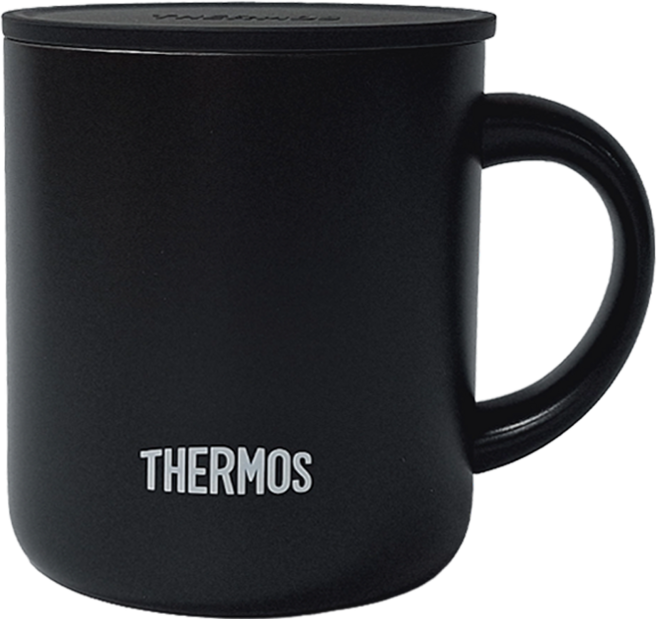 THERMOS 膳魔師 含蓋不鏽鋼真空杯 JDG-282C SMB, 啞光黑, 280ml, 1個