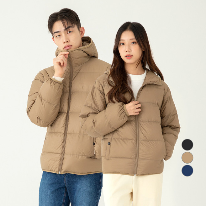 캐럿 남여공용 후드 프리미엄 덕다운 패딩