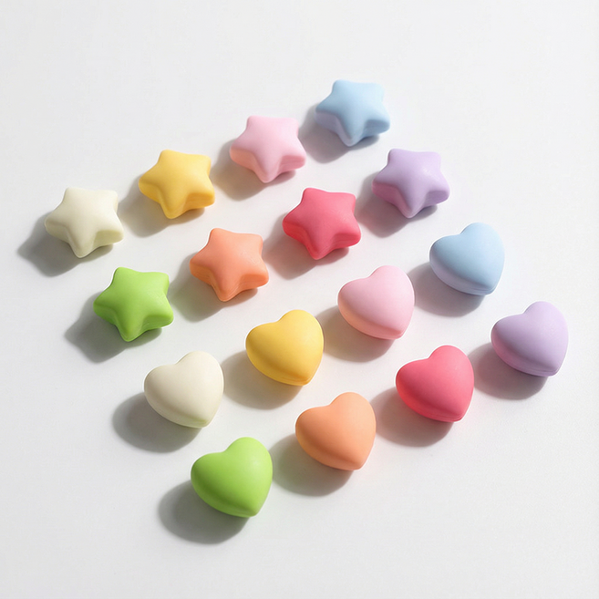 바비랩스 인테리어 강력 마그네틱 하트 별 자석 16p, 랜덤발송