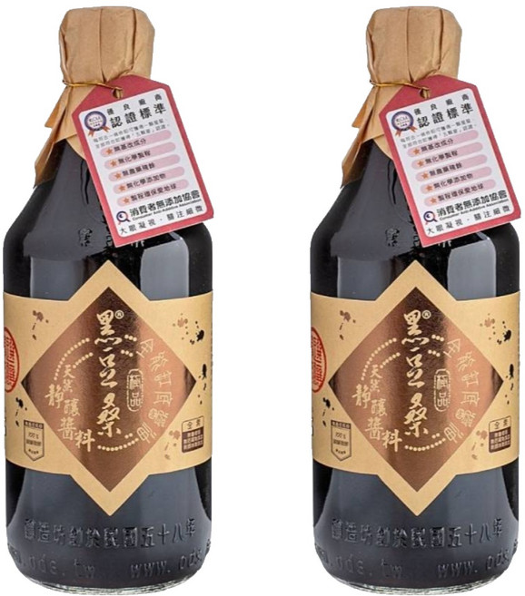 黑豆桑 天然極品全能缸底醬油, 550ml, 2瓶