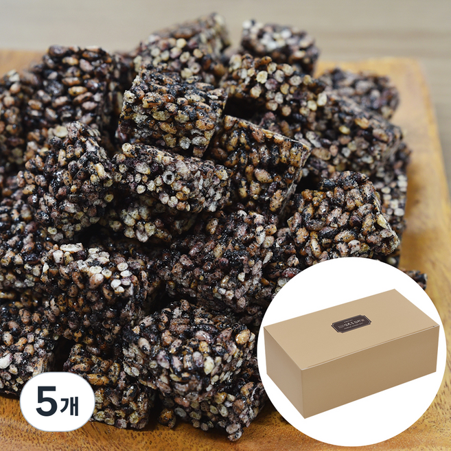 김규흔한과 바삭담백 흑미강정 박스형, 120g, 5개