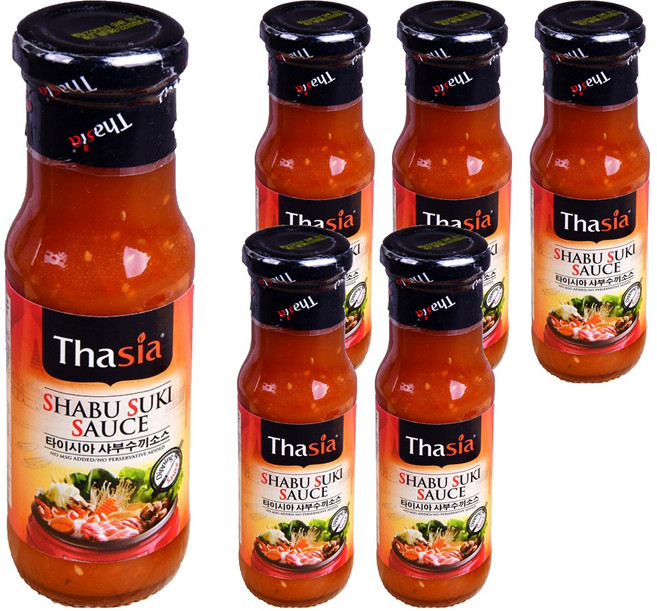 타이시아 샤부수끼 소스, 170g, 6개