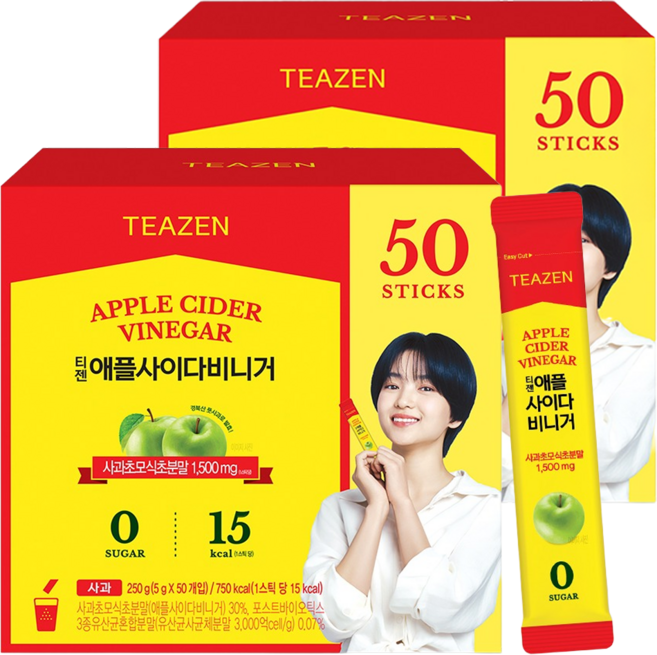 티젠 애플사이다 비니거, 5g, 50개입, 2개