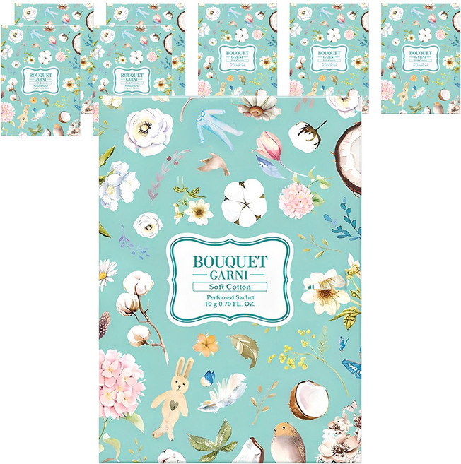 부케가르니 퍼퓸드 샤쉐 본품, 10g, 8개, 소프트코튼