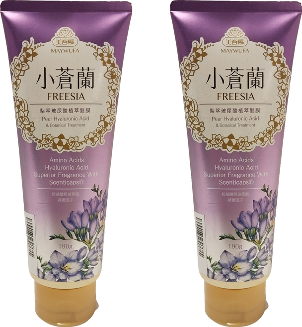 美吾髮 小蒼蘭梨萃玻尿酸植萃髮膜, 190g, 2條